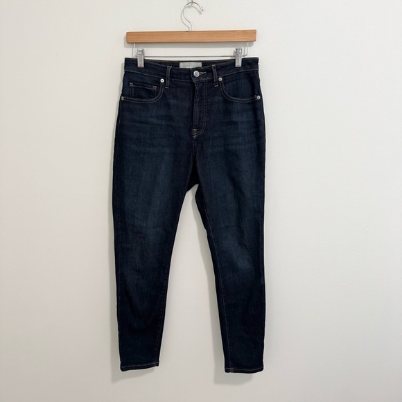 Everlane The Curvy High Rise Skinny Jeans in Dark Wash - Picture 2 of 7